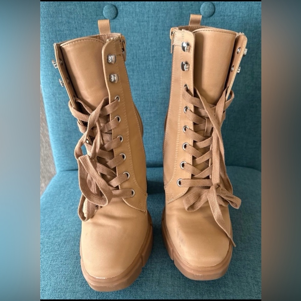 Steve Madden Womens Hani Ankle Booties Combat & Lace-up Boots - Picture 12 of 12